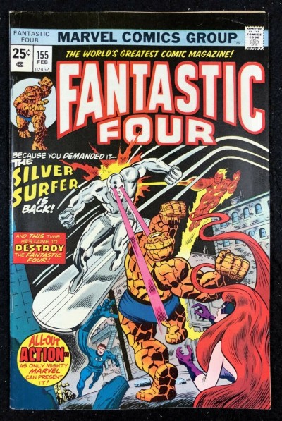 Fantastic Four (1961) #155 FN/VF (7.0) Silver Surfer Cover Doctor Doom app
