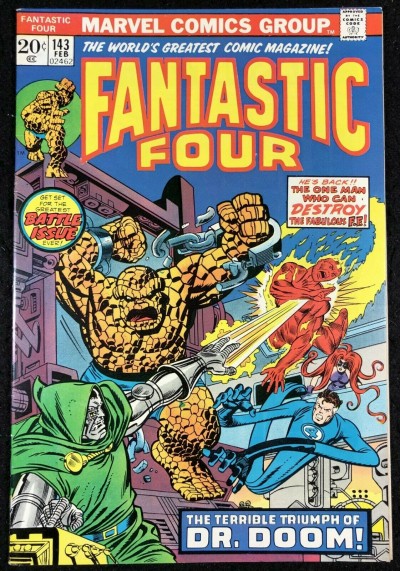 Fantastic Four (1961) #143 VF+ (8.5) vs Doctor Doom