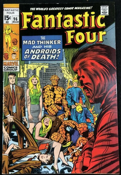 Fantastic Four (1961) #96 VF- (7.5) vs Mad Thinker