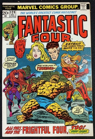 Fantastic Four (1961) #129 VF+ (8.5) 1st App Thundra