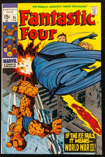 Fantastic Four (1961) #95 VF- (7.5) 1st App Monocle Jack Kirby