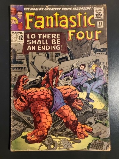 Fantastic Four #43 (1965) GD/VG 3.0 Frightful Four appearance|