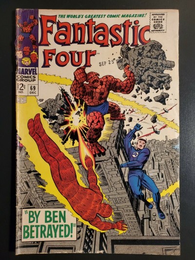 Fantastic Four (1968) #69 G/VG (3.0) Jack Kirby Cover & Art|