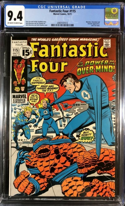 Fantastic Four (1961) #115 CGC 9.4 Off-White to White Pages (2069187010)