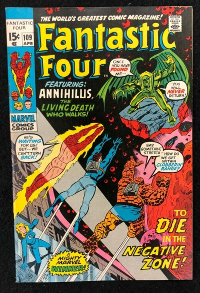 Fantastic Four (1961) #109 VF- (7.5) Annihilus John Buscema Cover & Art