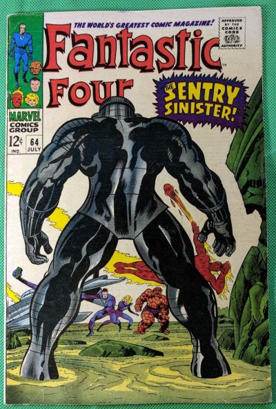 Fantastic Four (1961) #64 FN+ (6.5) 1st app Kree Sentry