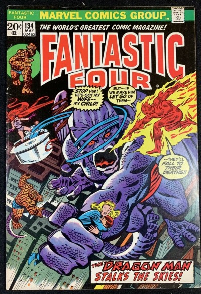 Fantastic Four (1961) #134 VG/FN (5.0) Vs Dragon Man