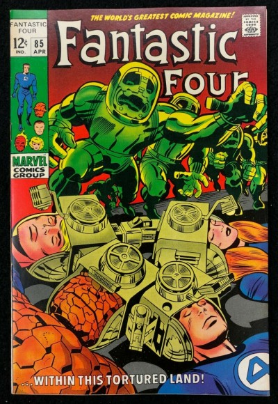 Fantastic Four (1961) #85 VF+ (8.5) Jack Kirby Cover & Art