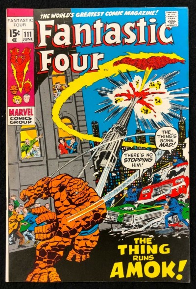 Fantastic Four (1961) #111 VF- (7.5) John Buscema Cover & Art