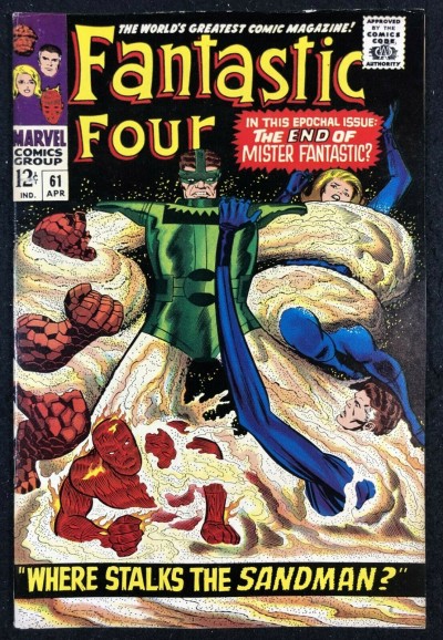Fantastic Four (1961) #61 VF- (7.5) Sandman Cover & Story Silver Surfer Cameo