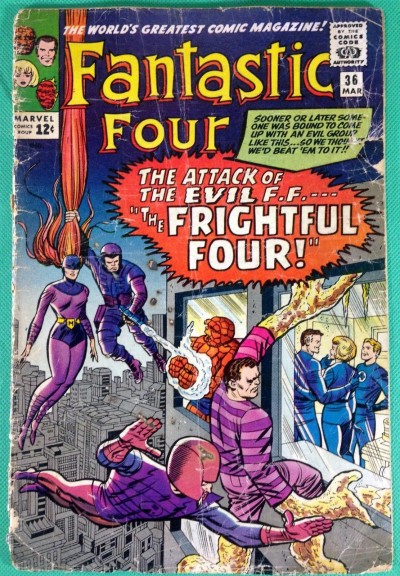 Fantastic Four (1961) #36 FR (1.0) 1st app Medusa & Frightful Four