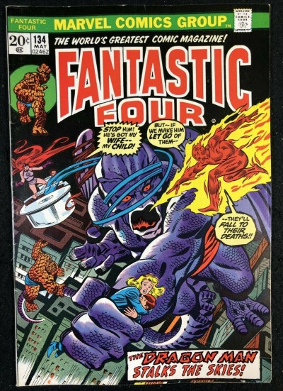 Fantastic Four (1961) #134 VF (8.0) Vs Dragon Man