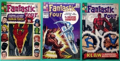 Fantastic Four (1961) 54 55 56 VG/FN (5.0) 3 issue run Inhuman Surfer Klaw