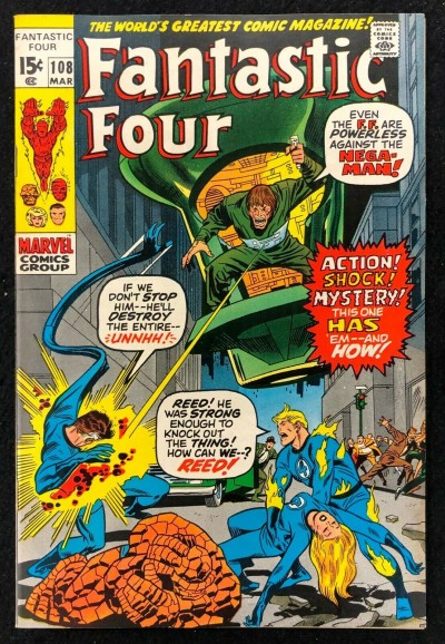 Fantastic Four (1961) #108 VF- (7.5) Annihilus Kirby Buscema Romita