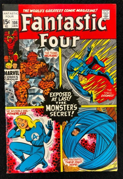 Fantastic Four (1961) #106 VF (8.0) John Romita Cover & Art