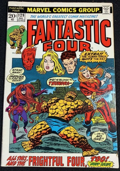 Fantastic Four (1961) #129 GD/VG (3.0) 1st App Thundra