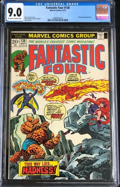 Fantastic Four (1961) #138 140 CGC 9.0 8.5 2 book lot (2069187014) Annihilus