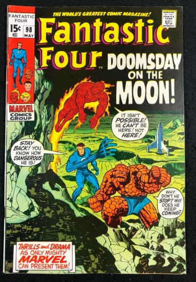 Fantastic Four (1961) #98 FN/VF (7.0) Neil Armstrong Moon Landing Issue