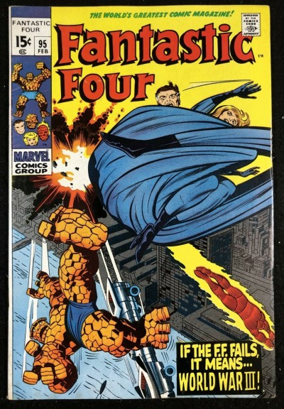 Fantastic Four (1961) #95 FN/VF (7.0) 1st app Monocle
