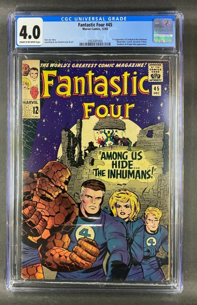 Fantastic Four (1961) #45 CGC 4.0 1st App Lockjaw & the Inhumans (2063581004)