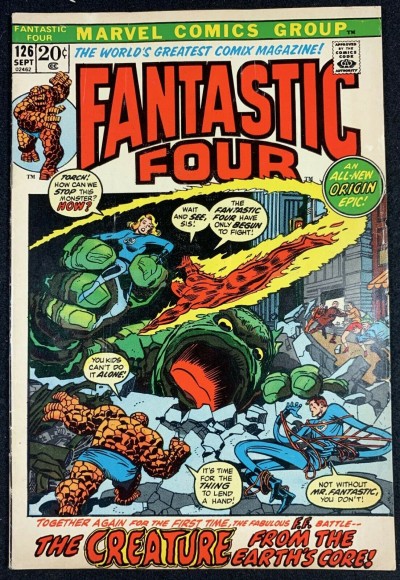 Fantastic Four (1961) #126 FN- (5.5) #1 Cover Swipe
