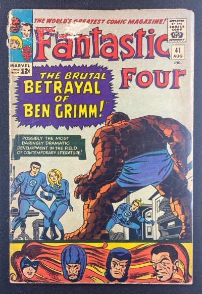 Fantastic Four (1961) #41 GD (2.0) Jack Kirby Thing Joins Frightful Four Medusa