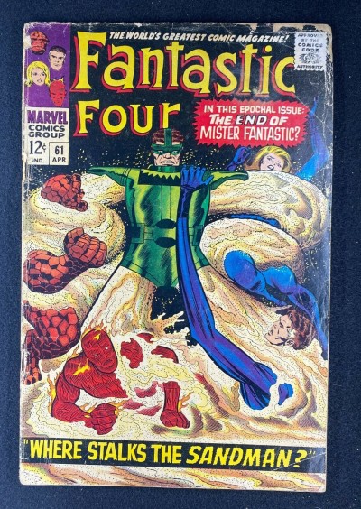 Fantastic Four (1961) #61 GD (2.0) Classic Jack Kirby Sandman Battle Cover