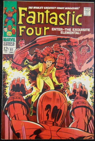 FANTASTIC FOUR #81 VF- CRYSTAL JOINS & DONS COSTUME