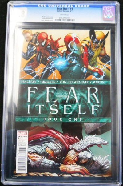 FEAR ITSELF #1 CGC GRADED 9.8 WHITE PAGES STEVE MCNIVEN COVER