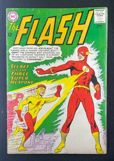 Flash (1959) #135 VG (4.0) 1st App Kid Flash Yellow Costume Carmine Infantino