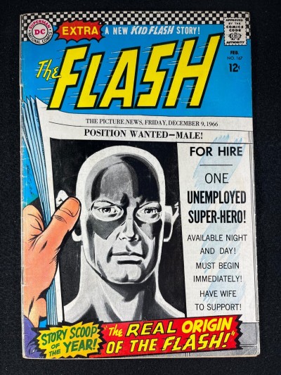 Flash (1959) #167 VG/FN (5.0) Origin Retold Green Lantern App Infantino Art