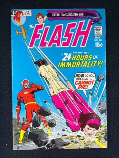 Flash (1959) #206 FN- (5.5) Neal Adams Cover Elongated Man