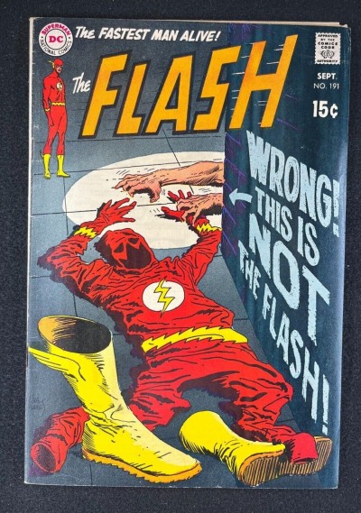 Flash (1959) #191 FN (6.0) Joe Kubert Cover Ross Andru Art