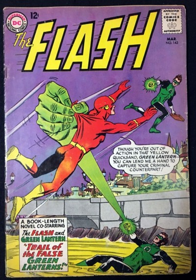Flash (1959) #143 VG (4.0) co-starring Green Lantern
