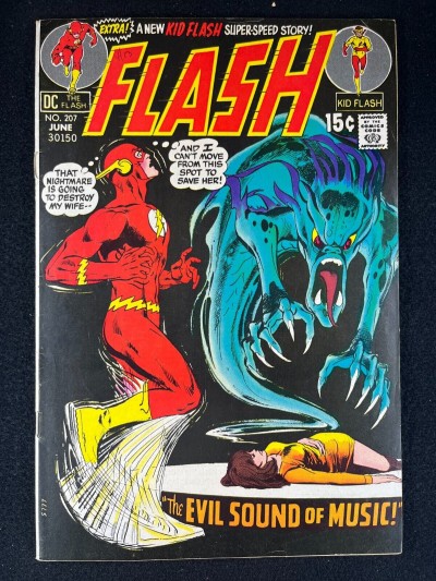 Flash (1959) #207 FN (6.0) Neal Adams Cover Batman App
