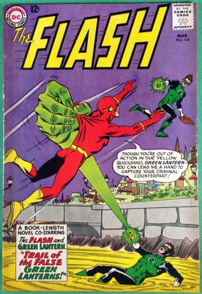 FLASH (1959) #143 FN (6.0) Green Lantern app & cover