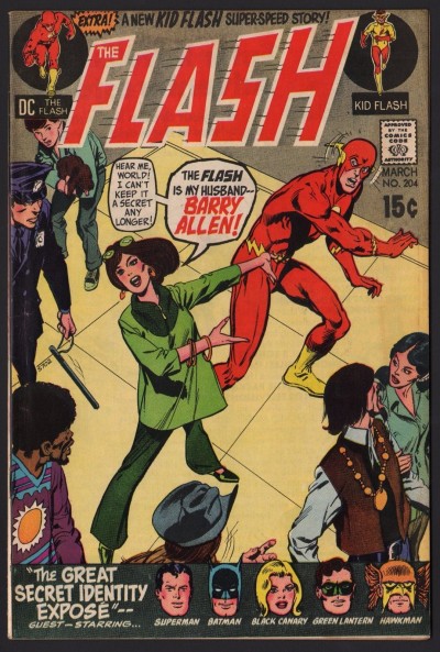 FLASH (1959) #204 FN+ (6.5) new Kid Flash (Wally West) story & JLA / Neal Adams 