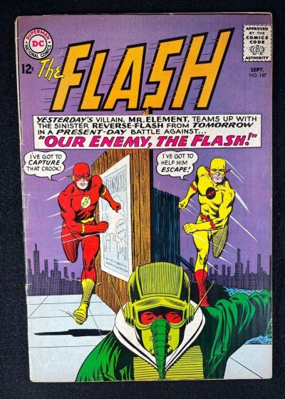Flash (1959) #147 VG/FN (5.0) Flash #123 Homage Cover 2nd App Reverse Flash