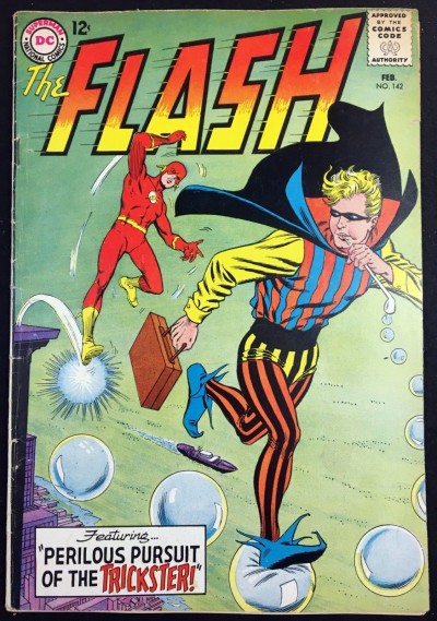 Flash (1959) #142 VG+ (4.5) Trickster cover & app
