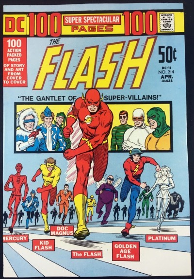 Flash (1959) #214 NM- (9.2) 100 page Super Spectacular Gantlet of Super-Villains