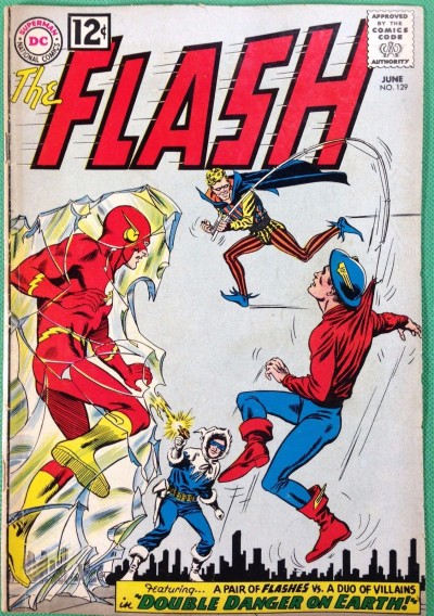 FLASH (1959) #129 VG+(4.5) 1st SA app GA Green Lantern Hawkman Atom Black Canary