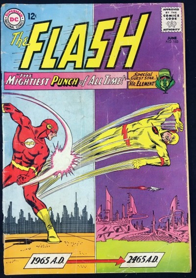 FLASH (1959) #153 GD- (1.8) Reverse Flash cover Mr. Element app