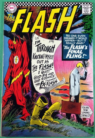 FLASH (1959) #159 VF- (7.5) Dr. Midnite cameo