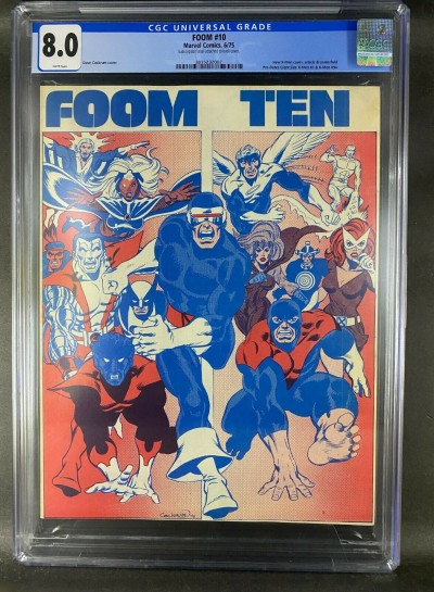 FOOM (1973) #10 CGC 8.0 New X-Men Cover Predates X-Men #1 & #94 (3835232002)