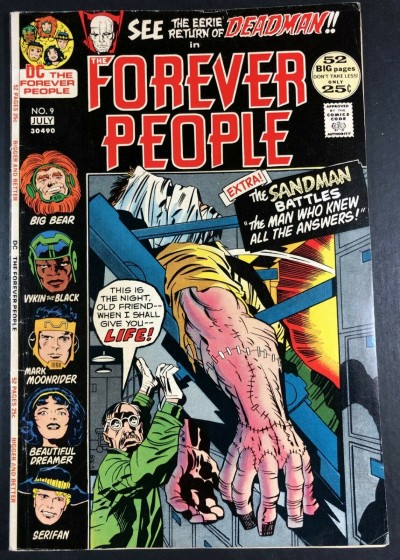 Forever People (1971) #9 FN (6.0) Deadman app 52 pages Kirby Story & Art