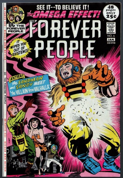 Forever People #6 VF- (7.5) 1st Darkseid's "Omega Effect"  GA Kirby Sandman 