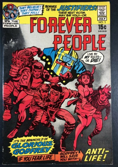 Forever People (1971) #3 FN/VF (7.0) Darkseid app Jack Kirby Story & Art
