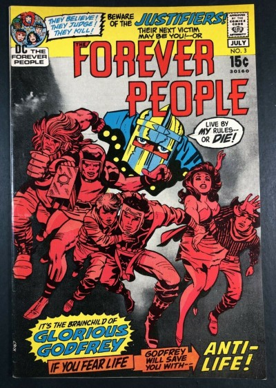 Forever People (1971) #3 VF- (7.5) Darkseid app Jack Kirby Story & Art