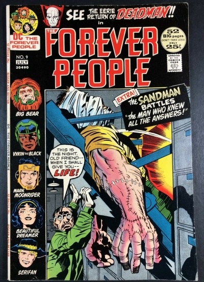 Forever People (1971) #9 FN+ (6.5) Deadman app 52 pages Kirby Story & Art