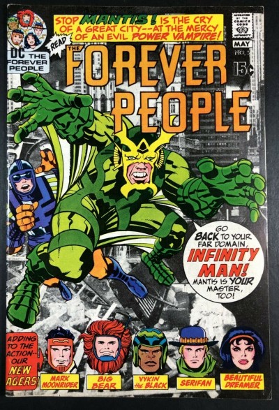 Forever People (1971) #2 VF (8.0) 1st app Mantis & Desaad Kirby Story & Art